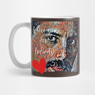 I love you for infinity (handsome face) Mug